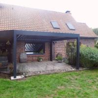 POSE D UNE PERGOLA BIOCLIMATIQUE À LAVENTIE